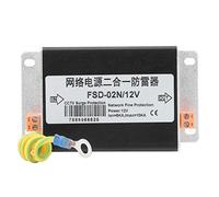 Módulo Protector de Sobretensión para CCTV, 2 en 1, 12V, Alta Capacidad de Descarga, Protección Integral de Red y Alimentación - Respuesta Rápida, Instalación Sencilla, Ideal par