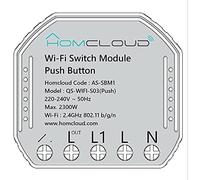 Módulo pulsador Inteligente Wi-Fi para empotrar.