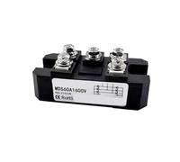 Módulo rectificador trifásico MDS60-16 de 60 A, 75 A, 90 A, 100 A, 120 A y 150 A. Módulo CA/CC MDS100-16 de 60 A y 1600 V, rectificador de puente de diodos trifásico.(MDS75A 1600V)