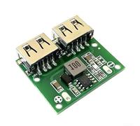 Módulo reductor CC CC de 9 V, 12 V, 24 V a 5 V, salida con 2 puertos USB, módulo de carga de corriente máxima de 3 A para dispositivos alimentados por USB, incluidos teléfonos y tabletas