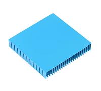 Módulo refrigerador de disipador de calor de aluminio, placa radiadora de calor para PCB de CPU de alta potencia, bloque de enfriamiento de aluminio anodizado de 120 mm x 120 mm x (Azul)