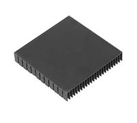 Módulo refrigerador de disipador de calor de aluminio, placa radiadora de calor para PCB de CPU de alta potencia, bloque de enfriamiento de aluminio anodizado de 120 mm x 120 mm x (Negra)