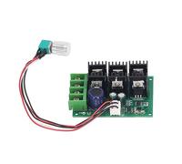 Módulo regulador de motor 20A, módulo de control de velocidad de motor DC PWM de alta potencia con ajuste mediante perilla, regulador de velocidad DC12-24V para ventilador, bomba