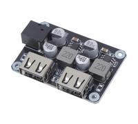 Módulo regulador de voltaje de coche, dos cargadores USB, 6 rangos de entrada amplios de 32 V, múltiples protocolos de carga rápida, protección contra sobretensión, cargadores de coche resistentes a