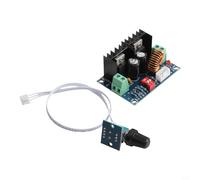 Módulo regulador de voltaje reductor CC-CC de 200 W para XL4016 con potenciómetro externo, corriente de salida de 8 A, regulación, entrada 4-40 V, salida 1,25-36 V