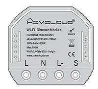 Módulo Dimmer Wi-Fi Inteligente Para Insertar En La Caja Eléctrica 503
