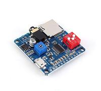 Módulo Reproducción Voz MP3, Voz Reproducción Placa de MP3 UART I/O Trigger Amplifier Class D 5W SD/TF Card Play Serial Port Control Reproducción Compatible