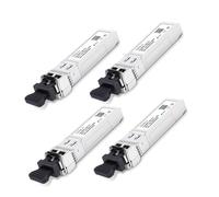 Módulo SFP 10GBase-SR, transceptor de red LC multimodo de 10 GB 850 nm para Cisco SFP-10G-SR, Meraki MA-SFP-10GB-SR, Ubiquiti UniFi UF-MM-10G, Fortinet, Meraki, Supermicro y más, hasta 300 m, 4