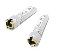 Módulo SFP+ a RJ45 10GBase-T, transceptor de red SFP a Ethernet de cobre de 10 GB para Cisco SFP-10G-T-80, Ubiquiti UniFi, Meraki, Supermicro y más, hasta 80 m, 2 unidades