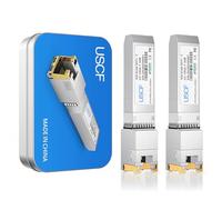 Módulo SFP+ a RJ45 de 10 G, transceptor Ethernet de cobre 10GBASE-T, alcance de hasta 30 m, compatible con Cisco, Ubiquiti, Mikrotik, y más, adaptador SFP+ a Ethernet para interruptores y routers (2)