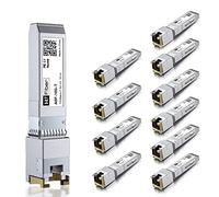 Módulo SFP+ RJ45 de 10 Gb, transceptor de cobre SFP+ Ethernet 10Gbase-T para Cisco SFP-10G-T-S, Meraki, MikroTik, Ubiquiti, Unifi, Netgear, QNAP, D-Link y más, Cat6a/Cat7, 30 m, paquete de 10
