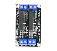 Módulo SSR de 5 V, 12 V, 24 V, entrada de altos niveles, 2 A, capacidad de corriente, indicadores LED para sistemas de controles eléctricos, relés de múltiples estados de canal