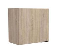 Miroytengo Módulo Superior Cocina Arko en Color Madera Claro y Negro 1 Puerta melamina 60x57.9x35.6 cm