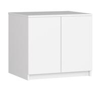 Módulo superior de armario akord s60 blanco 60 cm 2 puertas color blanco mate 2 estantes 60x51x55 cm