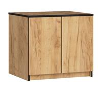 Módulo superior de armario akord s60 roble craft 60 cm 2 puertas color roble craft mate 2 estantes 60x51x55 cm