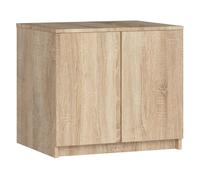 Módulo superior de armario akord s60 roble sonoma 60 cm 2 puertas color roble sonoma mate 2 estantes 60x51x55 cm