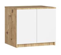 Módulo superior de armario akord s60 wengué 60 cm 2 puertas color wengué mate 2 estantes 60x51x55 cm