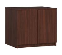Módulo superior de armario akord s60 wengué 60 cm 2 puertas color wengué mate 2 estantes 60x51x55 cm