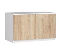 Módulo superior de armario akord s90 blanco 90 cm 2 puertas color roble sonoma mate 2 estantes 90x51x55 cm