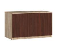 Módulo superior de armario akord s90 roble sonoma 90 cm 2 puertas color wengué mate 2 estantes 90x51x55 cm