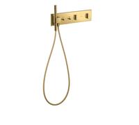 Módulo termostato hansgrohe AXOR ShowerComposition Select, 2 consumidores, 470/110, 12571990, Color: Óptica Oro Pulido