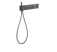 Módulo termostato hansgrohe AXOR ShowerComposition Select, 3 consumidores, 540/110, 12572340, Color: Cromo negro cepillado
