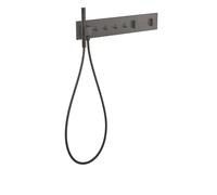 Módulo termostato hansgrohe AXOR ShowerComposition Select, 4 consumidores, 610/110, 12573340, Color: Cromo negro cepillado