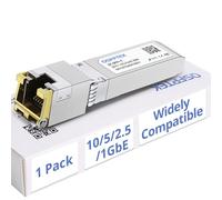 Módulo transceptor de red 10GBASE-T SFP+ RJ45, mini GBIC de cobre de 10 GB con chip Realtek actualizado, compatible con Cisco SFP-10G-T-S, Ubiquiti, interruptor abierto (1)