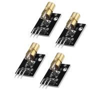 Módulo transmisor de diodo láser rojo de 4 piezas, 5 mW, 650 nm, para proyectos de sensores