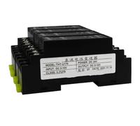 Módulo transmisor de montaje en carril DIN 0.1%, acondicionador de señal analógica de filtrado de 4-20mA 0-10V for accionamiento de Motor de Control de procesos(1 in 2 out,4-20mA in 0-10V out)