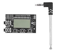Módulo transmisor FM Digital Transmisor FM estéreo 76.0-108.0MHz Modulación de frecuencia estéreo con Pantalla LCD Módulo de Audio estéreo de 2 Canales para proyectos de Radio de