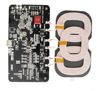 Módulo transmisor inalámbrico tipo C con 3 bobinas, placa de carga rápida de 20 W para coche 12 V 24 V, protección contra cortocircuitos antirretroceso (18 W)