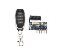 Módulo Transmisor y Receptor de Control Remoto RF Inalámbrico de 433 Mhz, Interruptor de Control de Salida de 4 Canales para Proyectos de Bricolaje