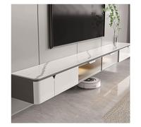 Modulo TV Centro de entretenimiento flotante moderno for el hogar, panel de pared flotante for TV, cine en casa con cajones extraíbles y estante de almacenamiento, color blanco Mesa TV(200*26*35cm)