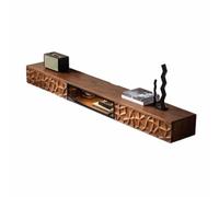 Modulo TV Estante flotante for TV de nogal negro, 70,8 ''/78,7 '', consola de TV flotante moderna montada en la pared, estante for medios de entretenimiento, unidad de pared for TV con 2 cajones y 1 p