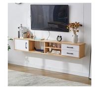 Modulo TV Estantes for TV for Sala de Estar, Soporte for TV Flotante montado en la Pared, Centro de Consola de Medios de Entretenimiento, gabinete de Almacenamiento Grande for Oficina en casa Mesa TV(