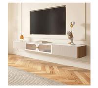 Modulo TV Mueble de TV flotante for el hogar montado en la pared, mueble de TV colgante, consola multimedia, centro de entretenimiento LED flotante, soporte de TV montado en la pared Mesa TV(220*23*25