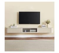 Modulo TV Mueble flotante moderno for TV con 2 cajones y estante abierto y puerta montada en la pared, centro de entretenimiento de madera for televisores, consola de TV resistente for decoración de s