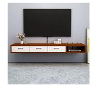 Modulo TV Soporte multifuncional for TV de madera flotante montado en la pared con gabinete de almacenamiento y cajón, mueble for TV for dormitorio, sala de estar, soporte de televisión moderno, 70,8