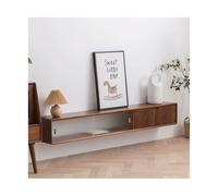 Modulo TV Unidad flotante for TV, mueble for TV montado en la pared de 70,8 ''/78,7 '', estantes flotantes con puerta, centro de consola multimedia de entretenimiento de madera moderna, banco de TV de