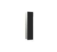 Módulo WC emco asis module pure, frontal de madera de una pieza, oculto, tope a la derecha, 730x170mm, con compartimento para rollo de papel de recambio, 975551411, Color: negro mate