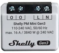 SHELLY PLUS PMM3 - SHELLY Plus PM Mini, 1 canal, Wi-Fi, BT, max 16A, Función