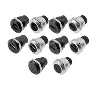 Módulos de enchufe redondo de Metal, tipo D, RJ45, recto a través de red, USB 2,0, montaje en Panel, 1 Uds.(CAT6 Silver)