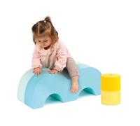 Ludi - Bloques de motor - 2 módulos escalables de espuma - a partir de 12 meses - para imaginar cualquier tipo de ejercicio, coordinación y equilibrio, material suave, ligero, resistente, 60 x 21 x 18