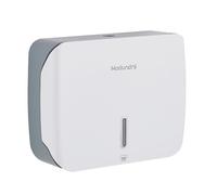 Modundry Dispensador Toallas Papel Secamanos, Dispensador Servilletas Baño Comercial 200+ Hojas para Z-Plegados, Dispensador de Papel Manos en Pared Sin Taladrar, Blanco