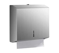 modunful Dispensador de Toallas de Papel de Montaje en Pared, dispensador de Toallas de Papel de Triple Pliegue, Soporte de pañuelos de Acero Inoxidable de Gran Capacidad, Adecuado para baños y
