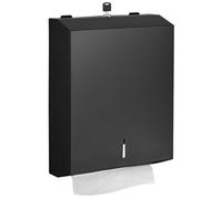 modunful Dispensador de toallas de papel de montaje en pared, dispensadores de toallas de papel de triple pliegue, soporte de pañuelos de acero inoxidable de gran capacidad, soporte comercial para