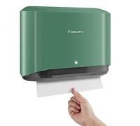 modunful Dispensador de Toallas de Papel montado en la Pared, dispensador de Toallas de Papel multipliegue, Soporte para Toallas de Papel Plegable en C para baño, instalación sin Agujeros, Cubierta