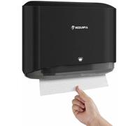 modunful Dispensador de Toallas de Papel montado en la Pared, dispensador de Toallas de Papel multipliegue, Soporte para Toallas de Papel Plegable en C para baño, instalación sin Agujeros, Cubierta