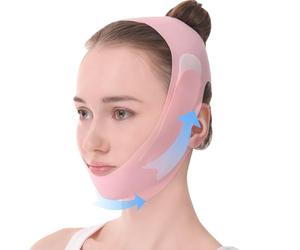 Modurio Mascarilla de barbilla doble reutilizable - Transpirable V-Line